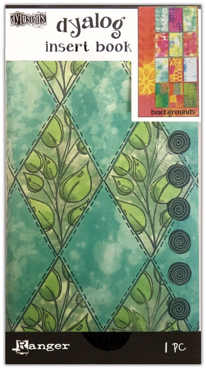 Dyan Reaveley's Dylusions Dyalog Insert Book 4.375"X8.25"-Backgrounds #3